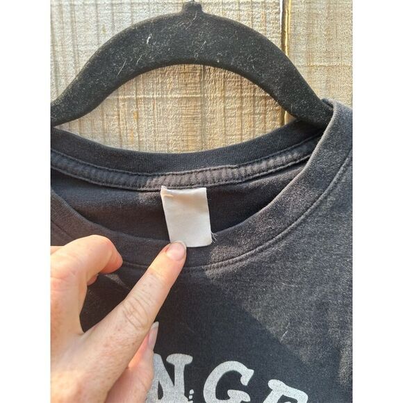 Vintage Avenged Sevenfold Skull & Bat Wings Graphic T-Shirt Men's M Black - Picture 4 of 7